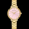 Montre Femme CHOUQUETTE Cadran Rose Bracelet Acier Doré