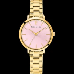Montre Femme CHOUQUETTE Cadran Rose Bracelet Acier Doré