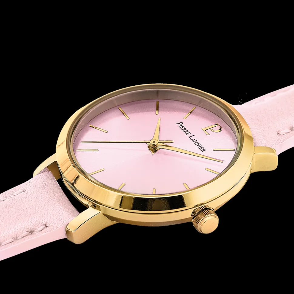 Montre Femme CHOUQUETTE Cadran Rose Bracelet Cuir Rose