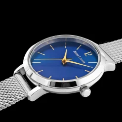 Montre Femme CHOUQUETTE Cadran Bleu Bracelet Acier milanais Argenté