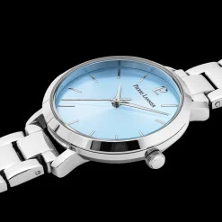 Montre Femme CHOUQUETTE Cadran Bleu Bracelet Acier Argenté