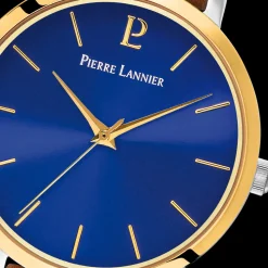 Montre Femme CHOUQUETTE Cadran Bleu Bracelet Cuir Brun
