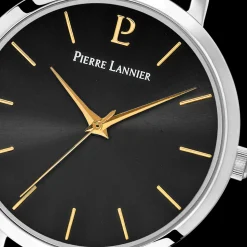 Montre Femme CHOUQUETTE Cadran Noir Bracelet Cuir Noir