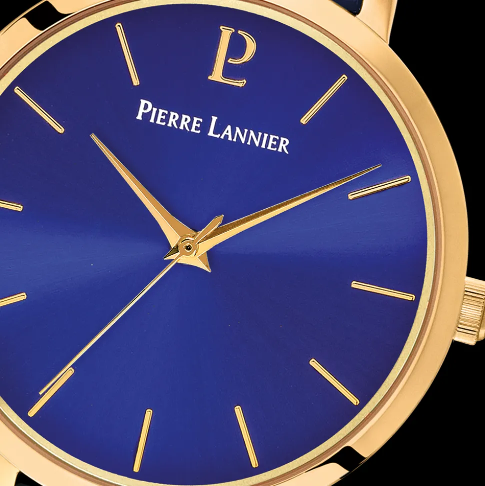 Montre Femme CHOUQUETTE Cadran Bleu Bracelet Cuir Bleu