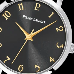 Montre Femme CHOUQUETTE Cadran Gris Bracelet Cuir  Noir
