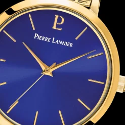 Montre Femme CHOUQUETTE Doré Cadran Bleu Bracelet Acier Doré 12 MM