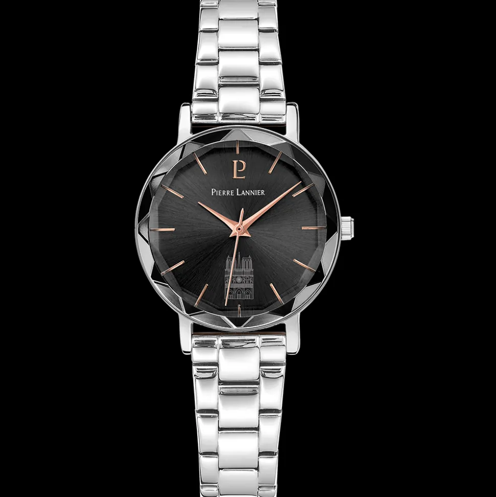 Montre Femme COEUR BATTANT Argenté Cadran Gris Bracelet Acier Argenté 14 MM