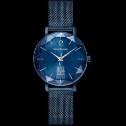 Montre Femme COEUR BATTANT Bleu Cadran Bleu Bracelet Acier milanais Bleu 14 MM