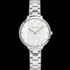 Montre Femme COEUR BATTANT Argenté Cadran Blanc Bracelet Acier Argenté 12 MM