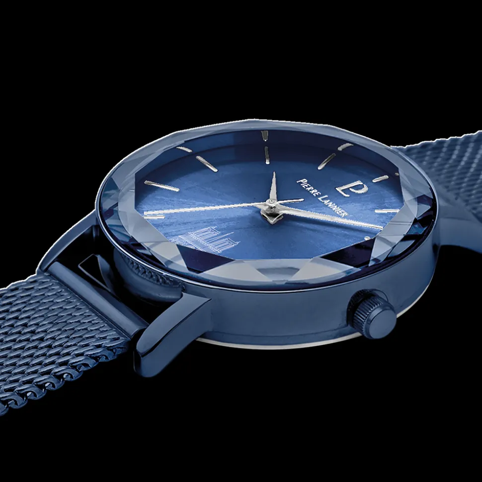 Montre Femme COEUR BATTANT Bleu Cadran Bleu Bracelet Acier milanais Bleu 14 MM