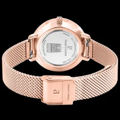 Montre Femme COEUR BATTANT Doré-rose Cadran Blanc Bracelet Acier milanais Doré-rose 12 MM