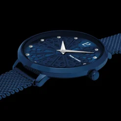 Montre Femme COUTURE Bleu Cadran Bleu Bracelet Acier milanais Bleu 12 MM