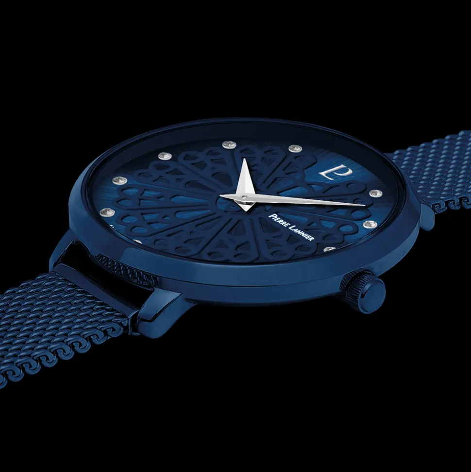 Montre Femme COUTURE Bleu Cadran Bleu Bracelet Acier milanais Bleu 12 MM