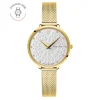 Montre Femme COUTURE Doré Cadran Blanc Bracelet Acier milanais Doré 12 MM
