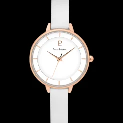 Montre Femme DELICE Cadran Blanc Bracelet Cuir Blanc