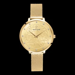 Montre Femme EOLIA Cadran Doré Bracelet Acier milanais Doré
