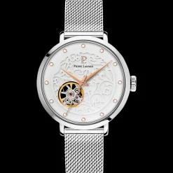 Montre Femme EOLIA Cadran Blanc Bracelet Acier Milanais Argenté