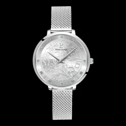Montre Femme EOLIA Cadran Argenté Bracelet Acier Milanais Argenté