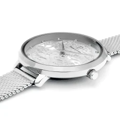 Montre Femme EOLIA Cadran Argenté Bracelet Acier Milanais Argenté