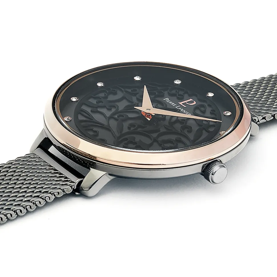 Montre Femme EOLIA Cadran Gris Bracelet Acier milanais Gris