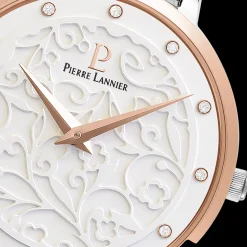 Montre Femme EOLIA Cadran Blanc Bracelet Acier Bicolore