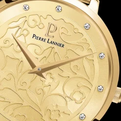 Montre Femme EOLIA Cadran Doré Bracelet Acier milanais Doré
