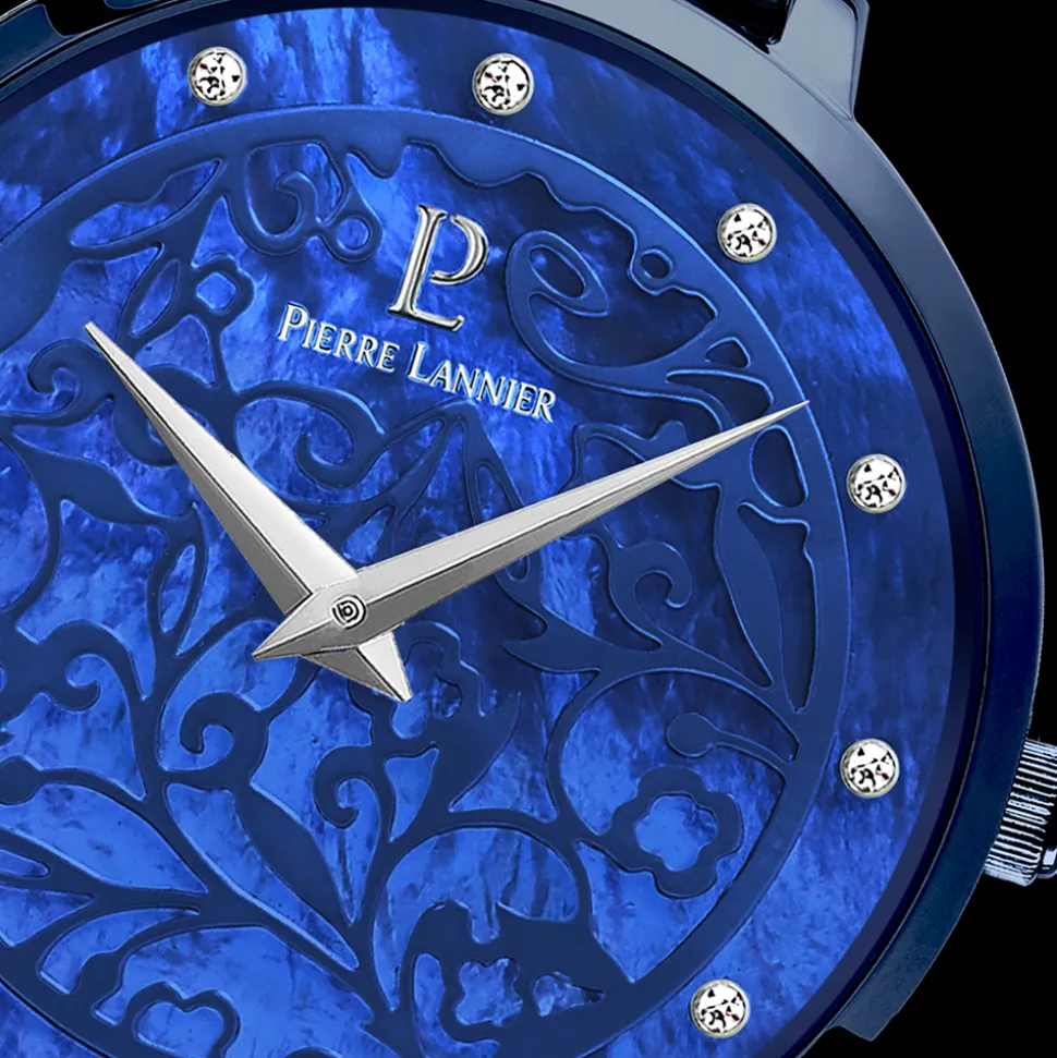 Montre Femme EOLIA Cadran Bleu Bracelet Acier Milanais Bleu