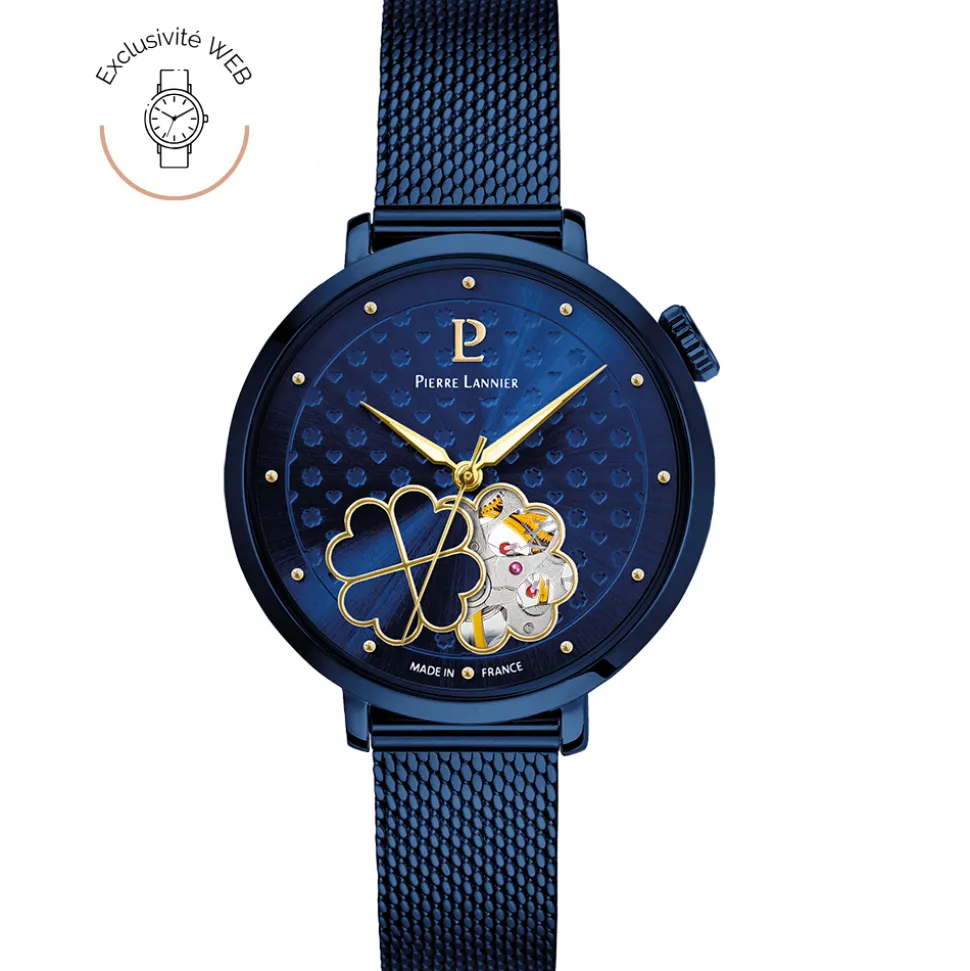 Montre Femme ESPERANCE Bleu Cadran Bleu Bracelet Acier milanais Bleu 14 MM