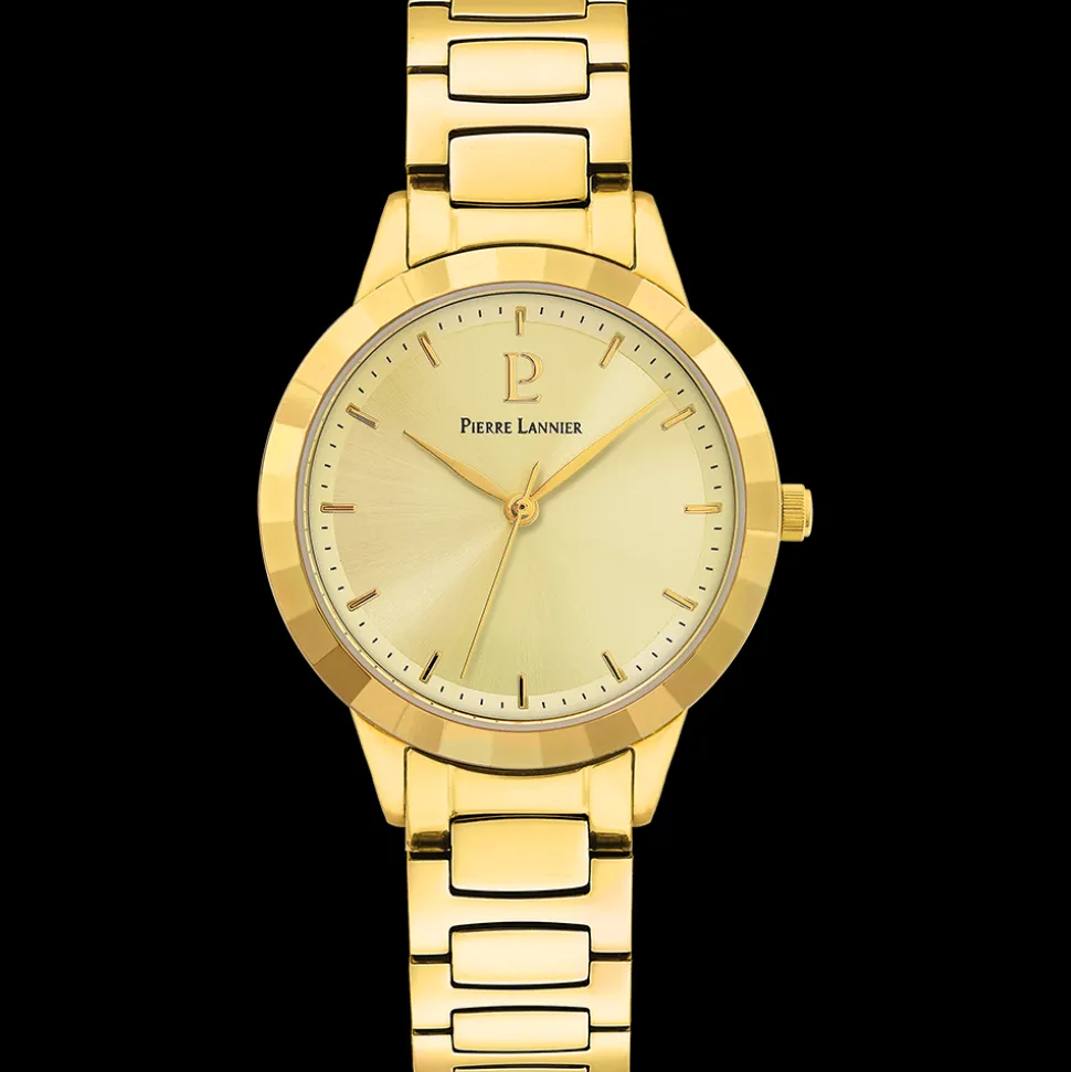 Montre Femme GALIERA Cadran Doré Bracelet Acier Doré