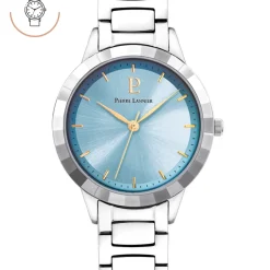 Montre Femme GALIERA Cadran Bleu Bracelet Acier  Argenté