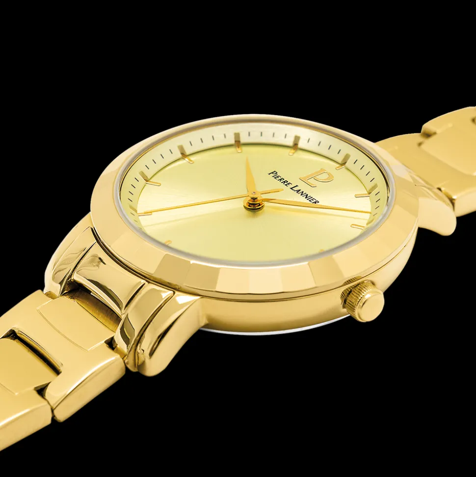 Montre Femme GALIERA Cadran Doré Bracelet Acier Doré