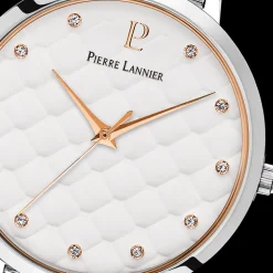 Montre Femme GRACE Cadran Blanc Bracelet Acier milanais Argenté