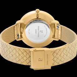 Montre Femme GRACE Doré Cadran Vert Bracelet Acier milanais Doré 14 MM
