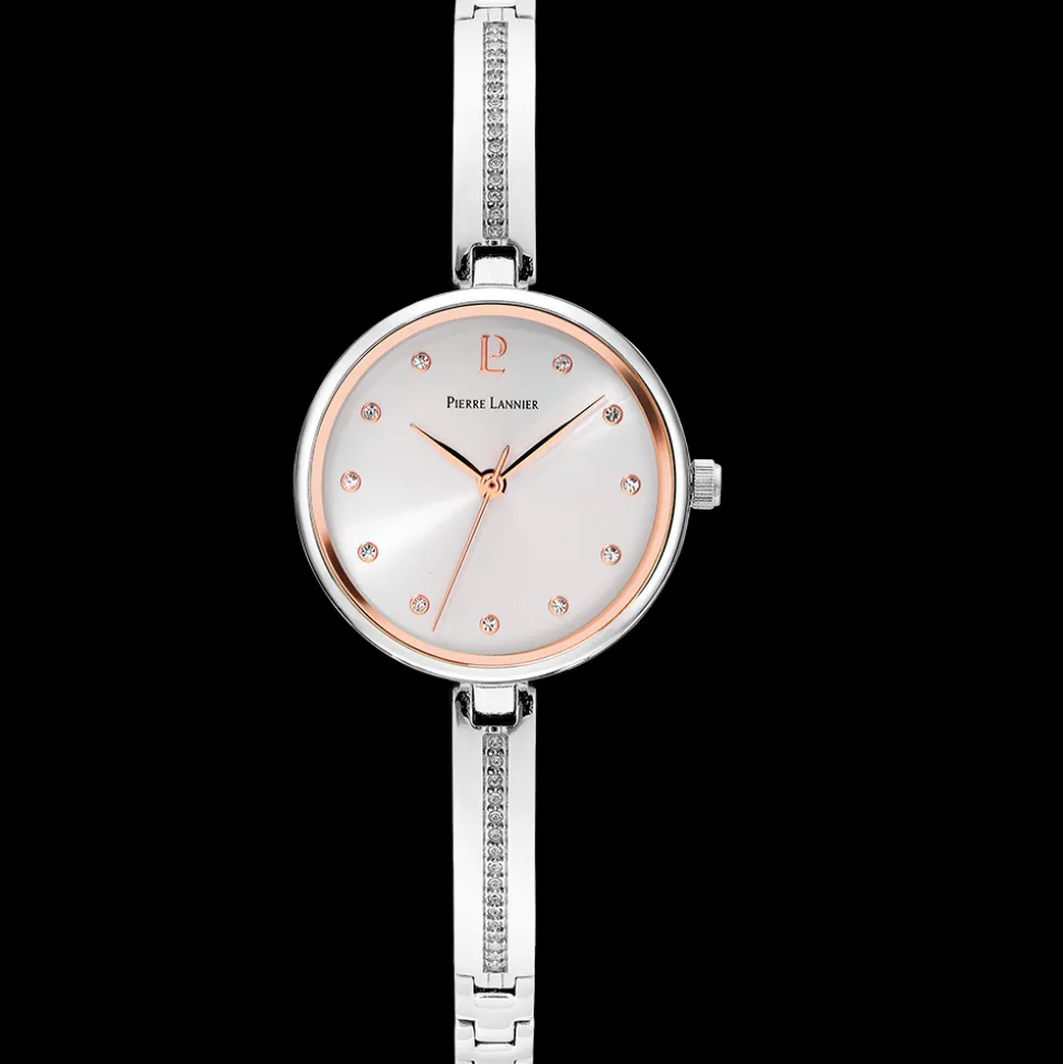 Montre Femme LEIA Cadran Argenté Bracelet Acier Argenté