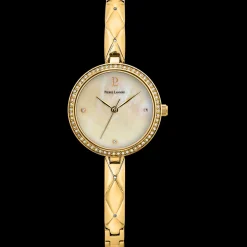 Montre Femme LEIA Cadran Blanc Bracelet Acier Doré