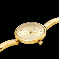 Montre Femme LEIA Cadran Doré Bracelet Acier Doré