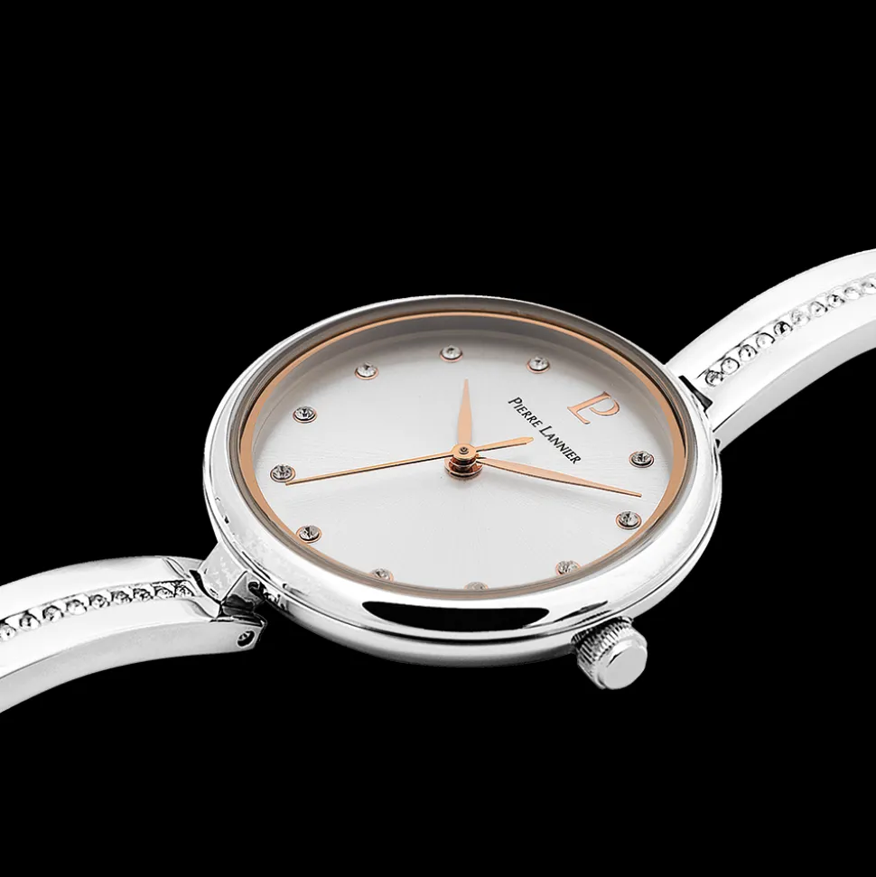 Montre Femme LEIA Cadran Argenté Bracelet Acier Argenté