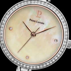 Montre Femme LEIA Cadran Blanc Bracelet Acier Argenté