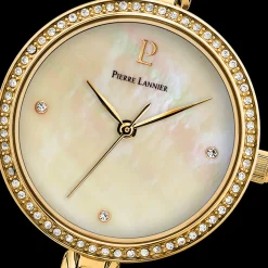 Montre Femme LEIA Cadran Blanc Bracelet Acier Doré