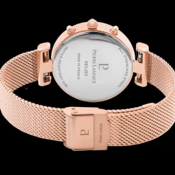 Montre Femme LUTECIA Cadran Doré rose Bracelet Acier milanais Doré-rose