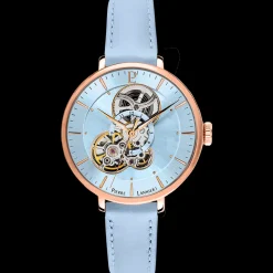 Montre Femme MELODIE Cadran Bleu Bracelet Cuir Bleu