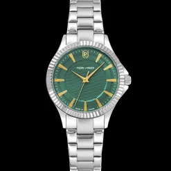 Montre Femme METROPOLITAIN Argenté Cadran Vert Bracelet Acier Argenté 16 MM