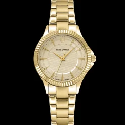 Montre Femme METROPOLITAIN Doré Cadran Argenté Bracelet Acier Doré 16 MM