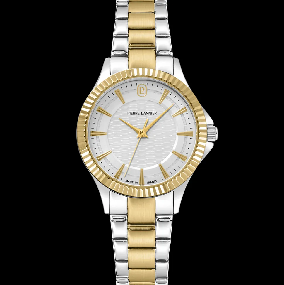Montre Femme METROPOLITAIN Argenté Cadran Argenté Bracelet Acier Bicolore 16 MM