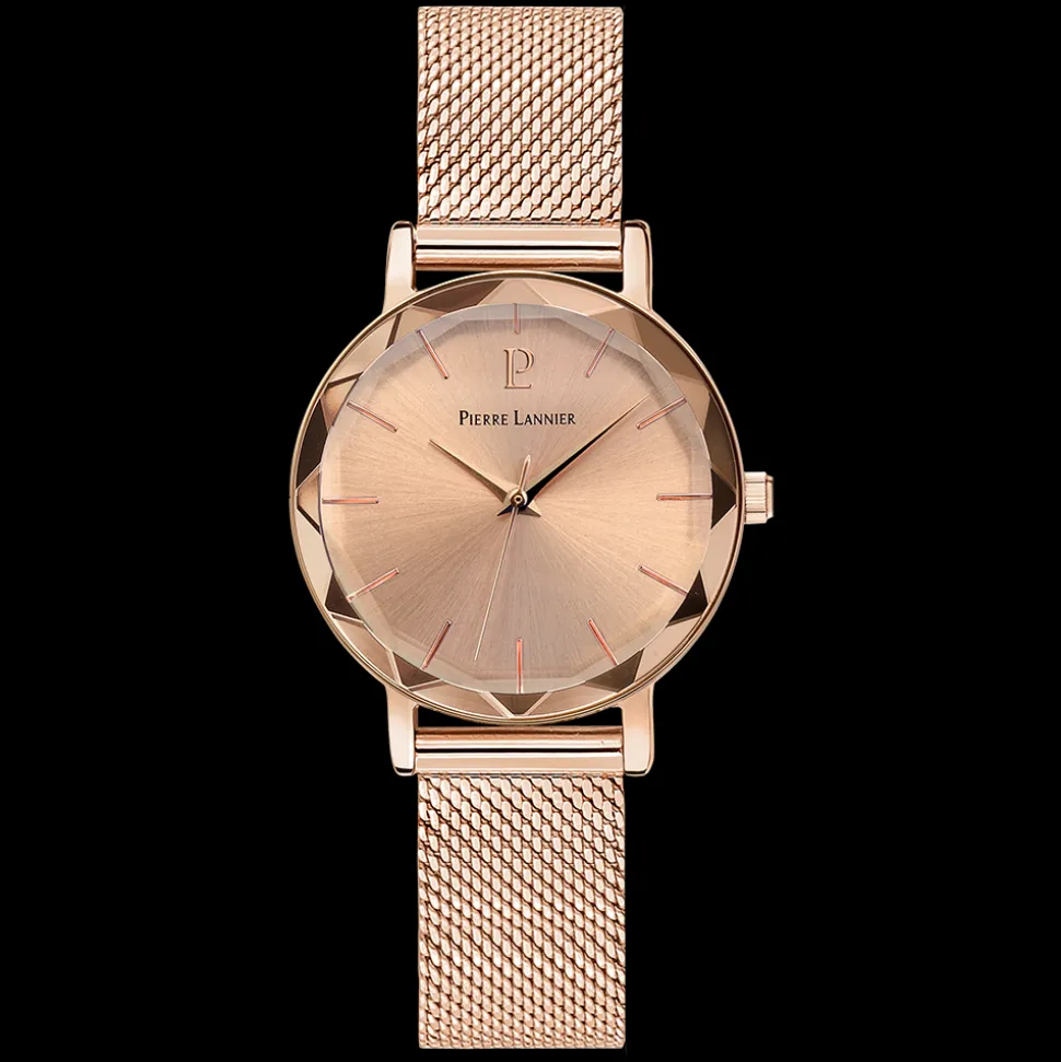 Montre Femme MULTIPLES Cadran Doré rose Bracelet Acier milanais Doré rose