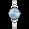 Montre Femme MULTIPLES Cadran Bleu Bracelet Acier Argenté