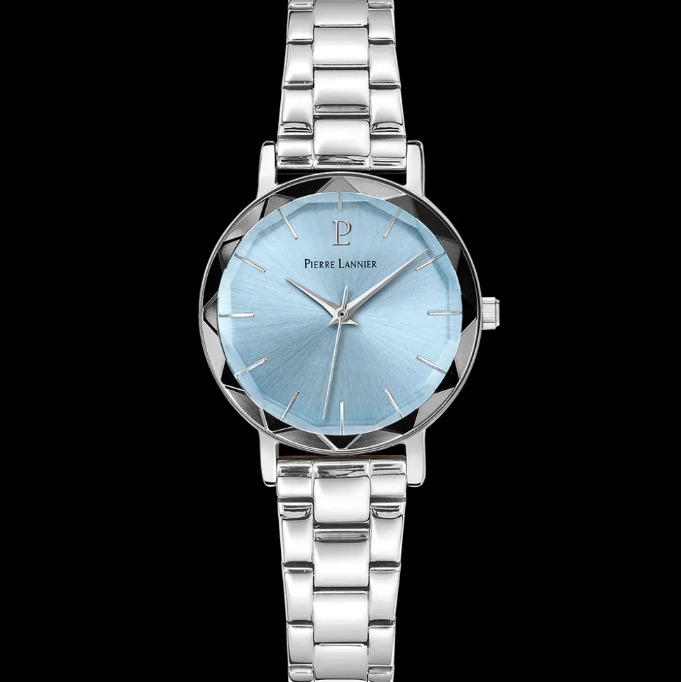 Montre Femme MULTIPLES Cadran Bleu Bracelet Acier Argenté