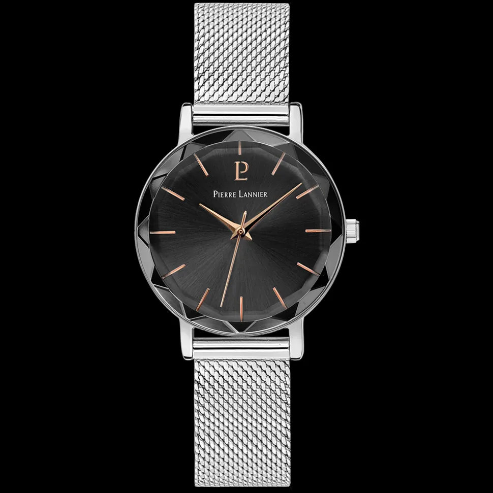 Montre Femme MULTIPLES Cadran Gris Bracelet Acier milanais Argenté