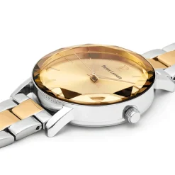 Montre Femme MULTIPLES Cadran Doré Bracelet Acier Bicolore