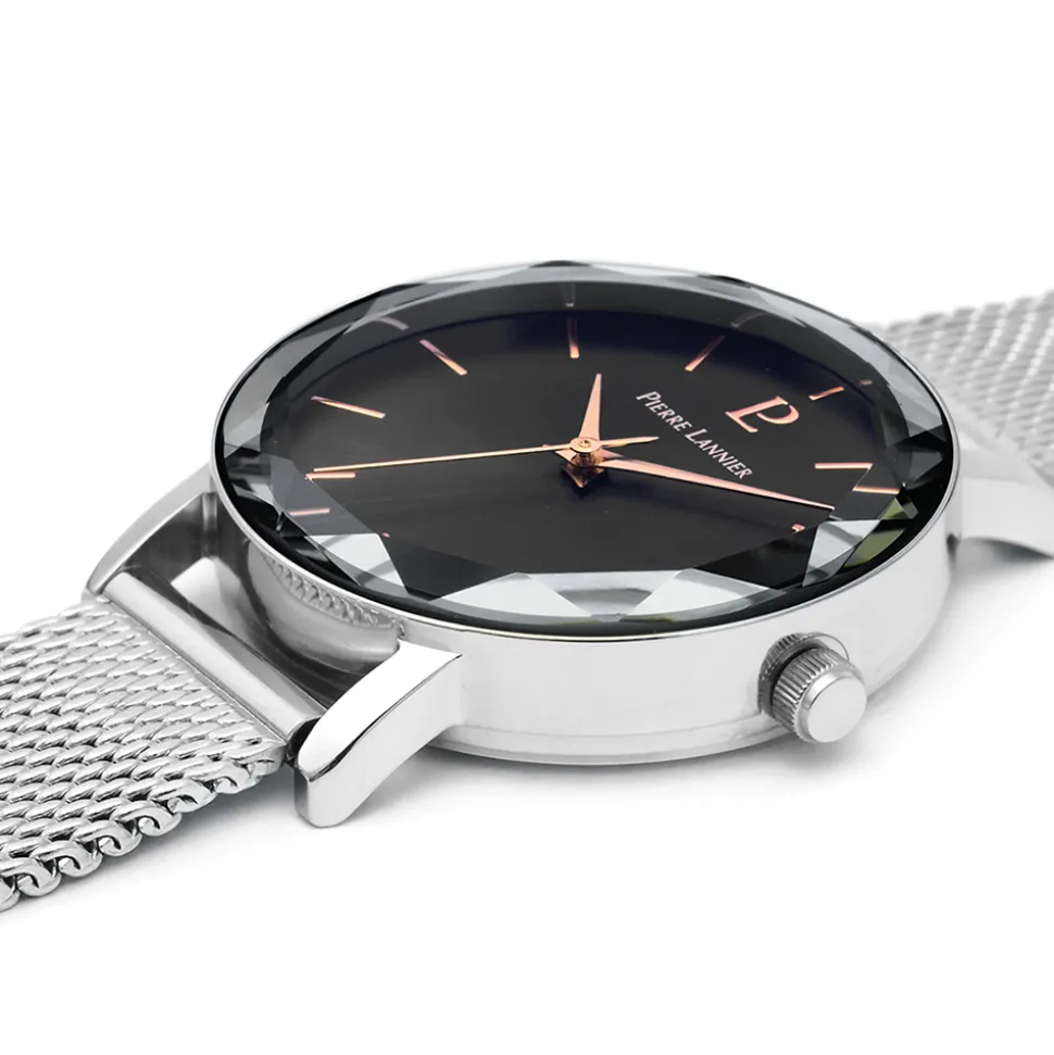 Montre Femme MULTIPLES Cadran Gris Bracelet Acier milanais Argenté